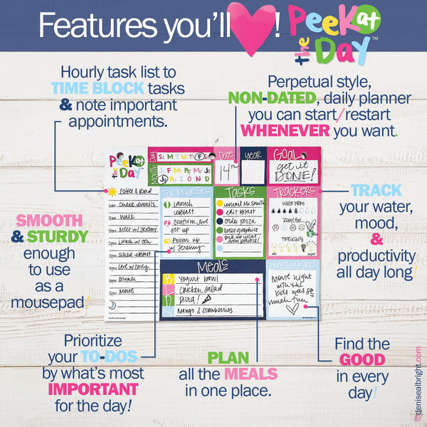 NEW! Plan Your Way Bundle | Daily & Weekly Planner Pads Pads by DAS | Fleurcouture