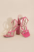 NILE-5 Thong Strappy Heels FUCHSIA 5.5 by Top Guy Footwear | Fleurcouture