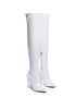 NOIRE THIGH HIGH LONG BOOTS IN PATENT PU White 5 by Rag Company | Fleurcouture