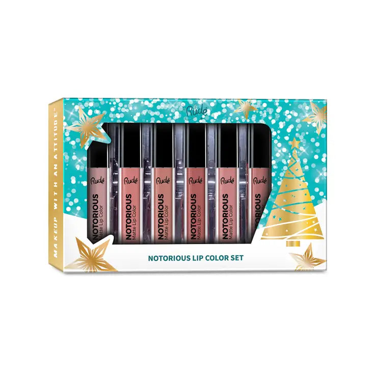 Notorious Lip Color Gift Set - Nude Gift Sets by Rude Cosmetics | Fleurcouture