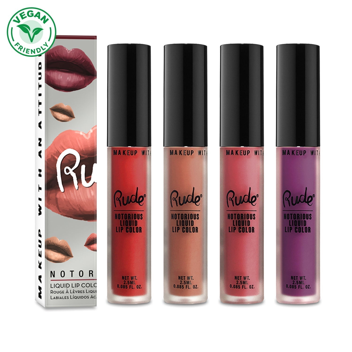 Notorious Rich Long Lasting Liquid Lip Color Lipstick by Rude Cosmetics | Fleurcouture