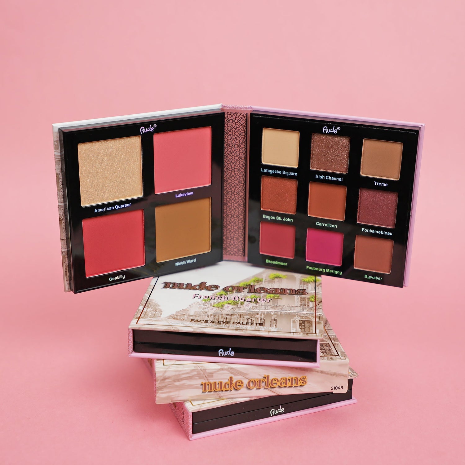 Nude Orleans Face and Eye Palette Face Palettes by Rude Cosmetics | Fleurcouture