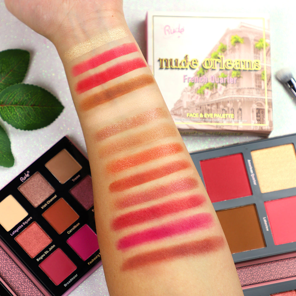 Nude Orleans Face and Eye Palette Face Palettes by Rude Cosmetics | Fleurcouture