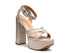 NYLE PLATFORM HEELED SANDALS BEIGE 9 by Rag Company | Fleurcouture