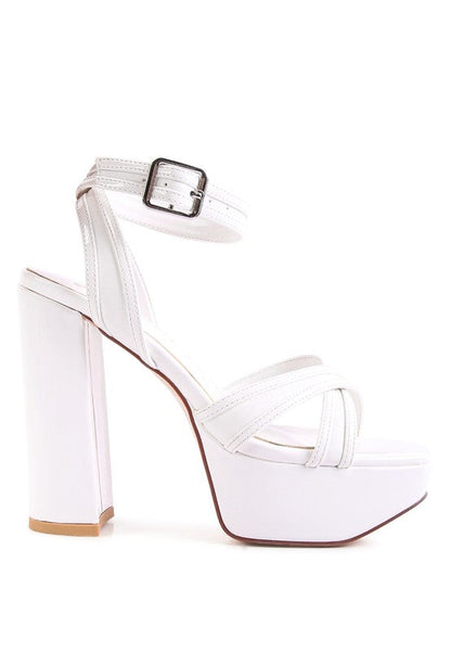 NYLE PLATFORM HEELED SANDALS by Rag Company | Fleurcouture