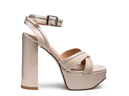 NYLE PLATFORM HEELED SANDALS by Rag Company | Fleurcouture