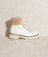 Oasis Society Aaliyah - Winter Ankle Bootie WHITE 6 by Oasis Society | Fleurcouture