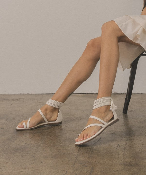 Oasis Society Abril - Strappy Ankle Wrap Sandal by Oasis Society | Fleurcouture