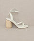 Oasis Society Alaia - Strappy Raffia Heel Sandal BEIGE 7.5 by Oasis Society | Fleurcouture