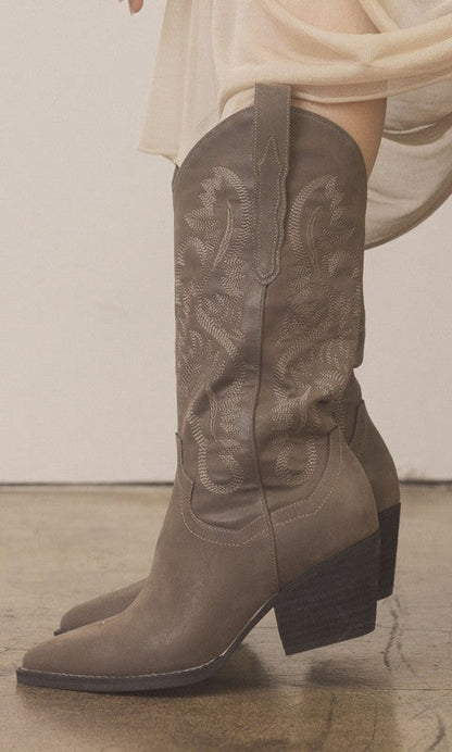 Oasis Society Amaya - Classic Western Boot by Oasis Society | Fleurcouture