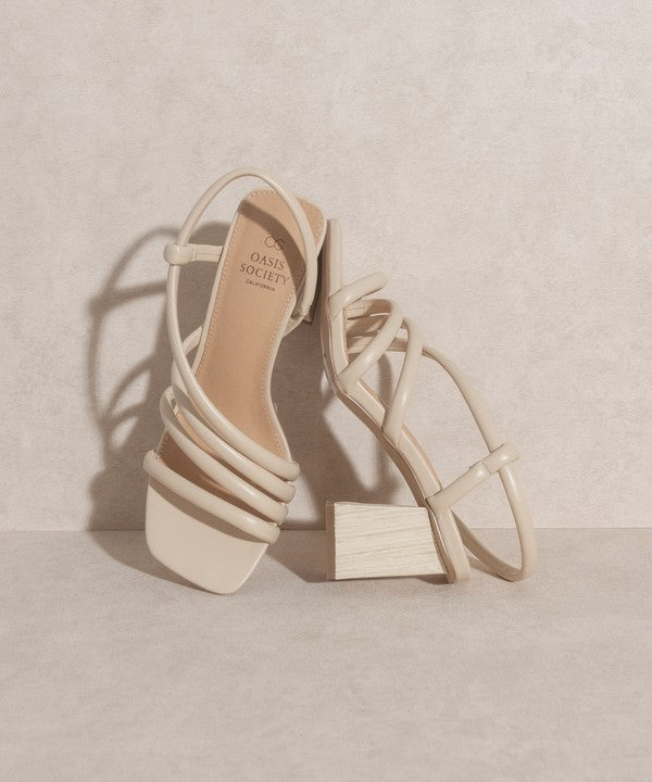 OASIS SOCIETY Ashley - Wooden Heel Sandal by Oasis Society | Fleurcouture