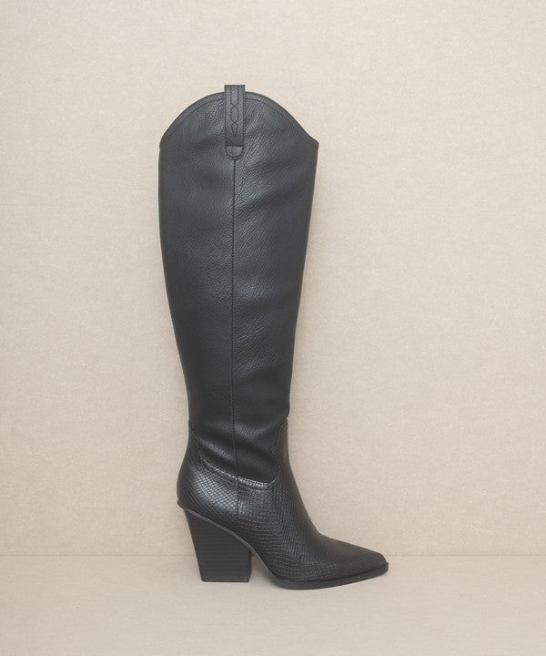 OASIS SOCIETY Barcelona - Knee High Western Boots by Oasis Society | Fleurcouture