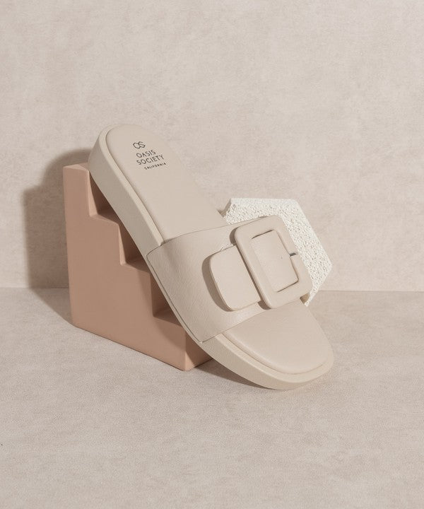 OASIS SOCIETY Daisy - Single Buckle Slide by Oasis Society | Fleurcouture