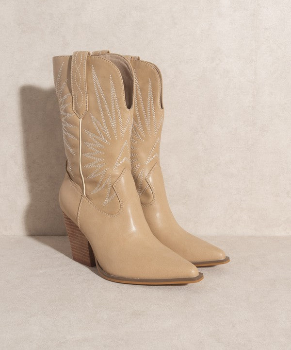 OASIS SOCIETY Emersyn - Starburst Embroidery Boots by Oasis Society | Fleurcouture