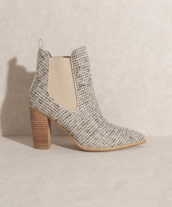 Oasis Society Esmee - Chelsea Boot Heel BEIGE 6 by Oasis Society | Fleurcouture