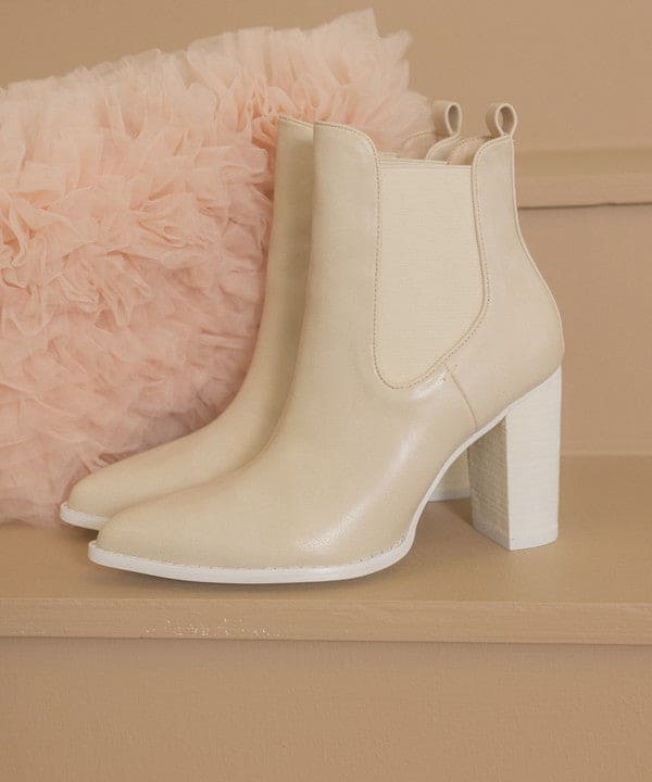 Oasis Society Esmee - Chelsea Boot Heel by Oasis Society | Fleurcouture