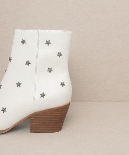 OASIS SOCIETY Ivanna - Star Studded Western Boots WHITE by Oasis Society | Fleurcouture