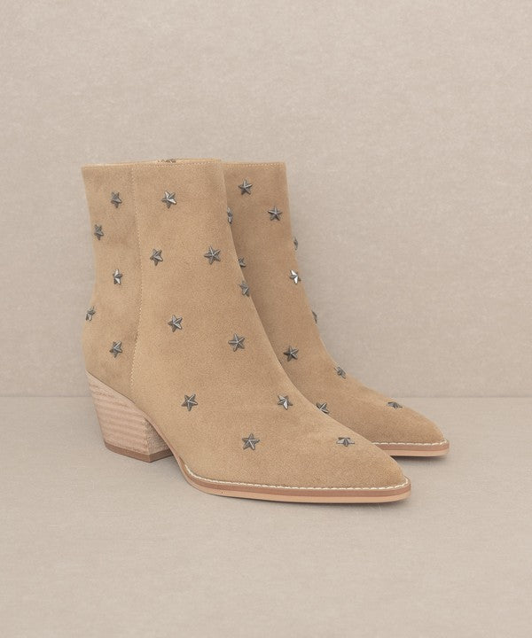 OASIS SOCIETY Ivanna - Star Studded Western Boots WHITE by Oasis Society | Fleurcouture