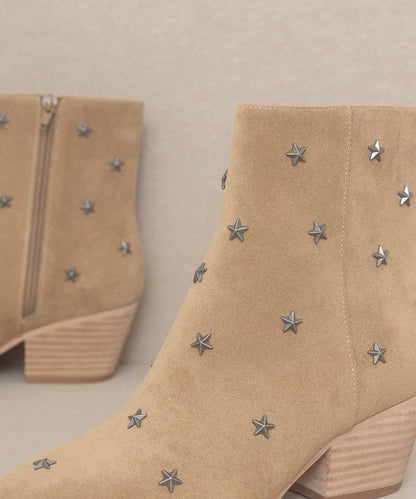 OASIS SOCIETY Ivanna - Star Studded Western Boots WHITE by Oasis Society | Fleurcouture