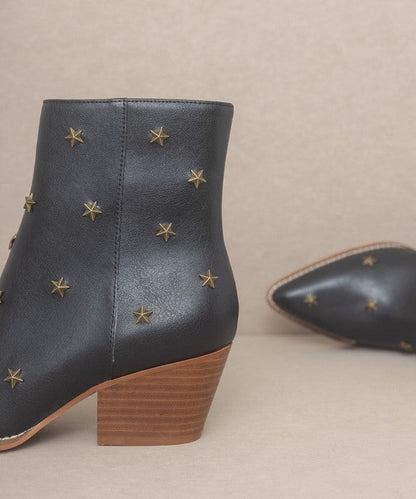 OASIS SOCIETY Ivanna - Star Studded Western Boots WHITE by Oasis Society | Fleurcouture