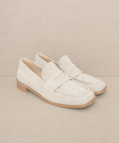 OASIS SOCIETY June - Square Toe Penny Loafers by Oasis Society | Fleurcouture