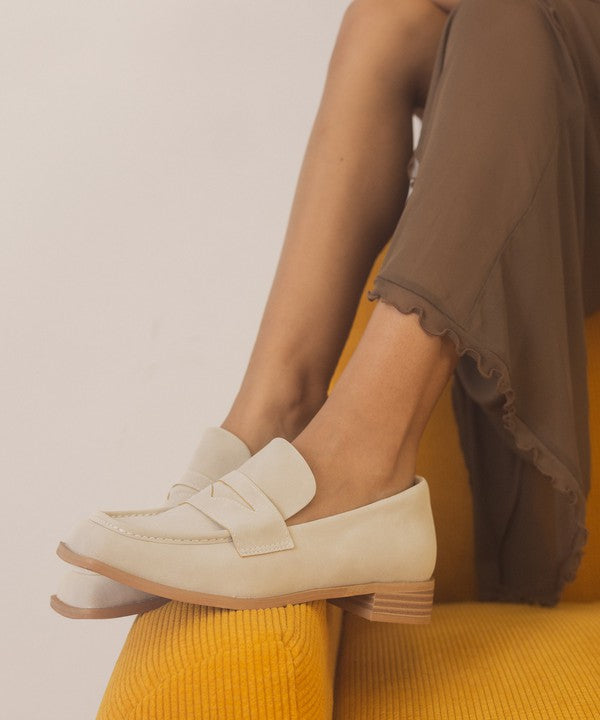 OASIS SOCIETY June - Square Toe Penny Loafers by Oasis Society | Fleurcouture