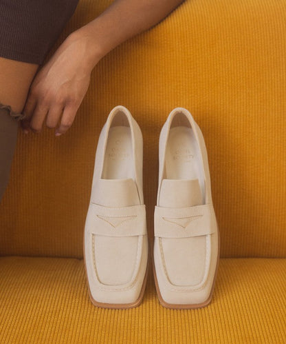 OASIS SOCIETY June - Square Toe Penny Loafers by Oasis Society | Fleurcouture