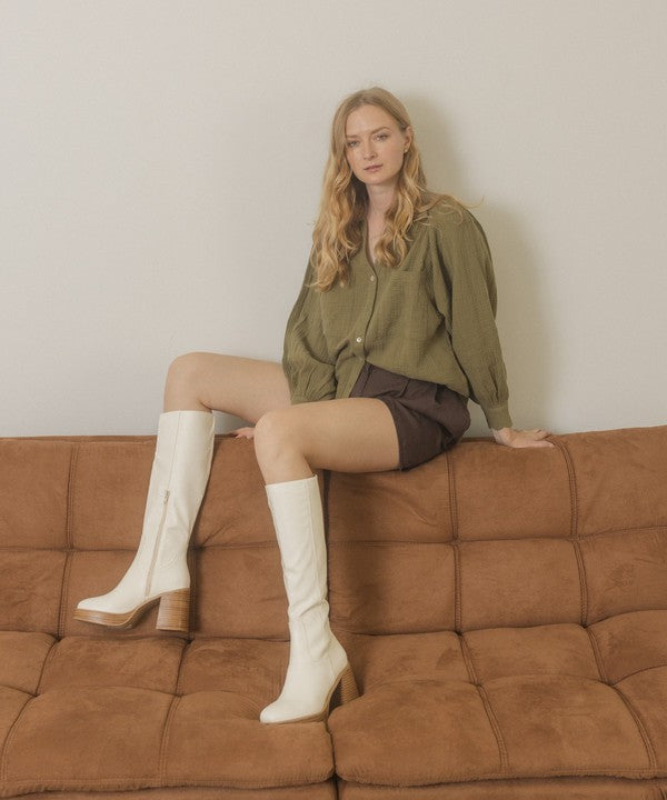 Oasis Society Juniper - Platform Knee-High Boots by Oasis Society | Fleurcouture