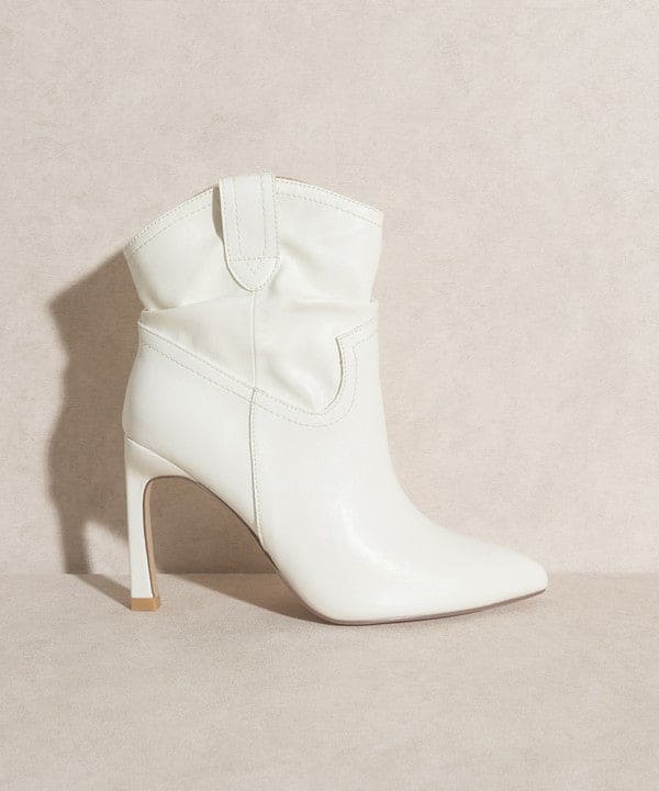 Oasis Society Kate - Slim Heel Booties WHITE by Oasis Society | Fleurcouture