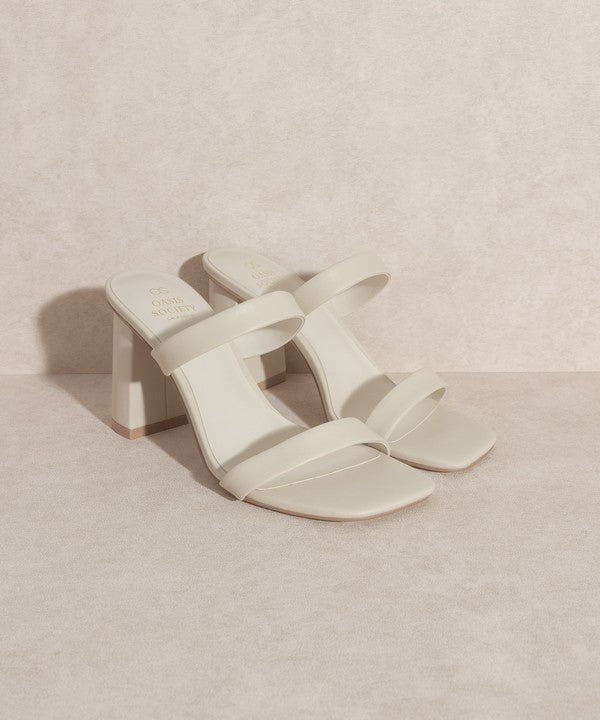 OASIS SOCIETY Khloe - Modern Strappy Heel BEIGE 6 by Oasis Society | Fleurcouture