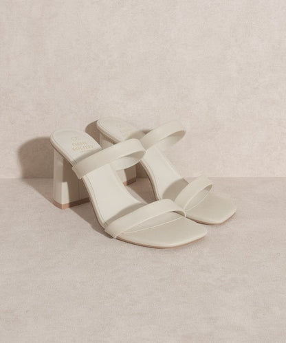 OASIS SOCIETY Khloe - Modern Strappy Heel BEIGE 6 by Oasis Society | Fleurcouture