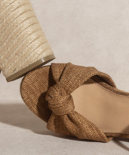OASIS SOCIETY Mackenzie - Espadrille Wedge Sandal LATTE by Oasis Society | Fleurcouture
