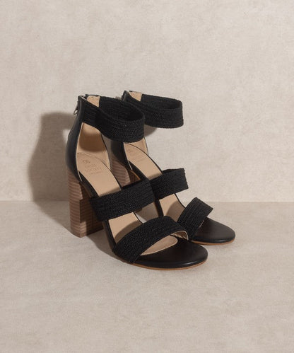 OASIS SOCIETY Presleym - Lifted Heel Sandal BLACK 6 by Oasis Society | Fleurcouture