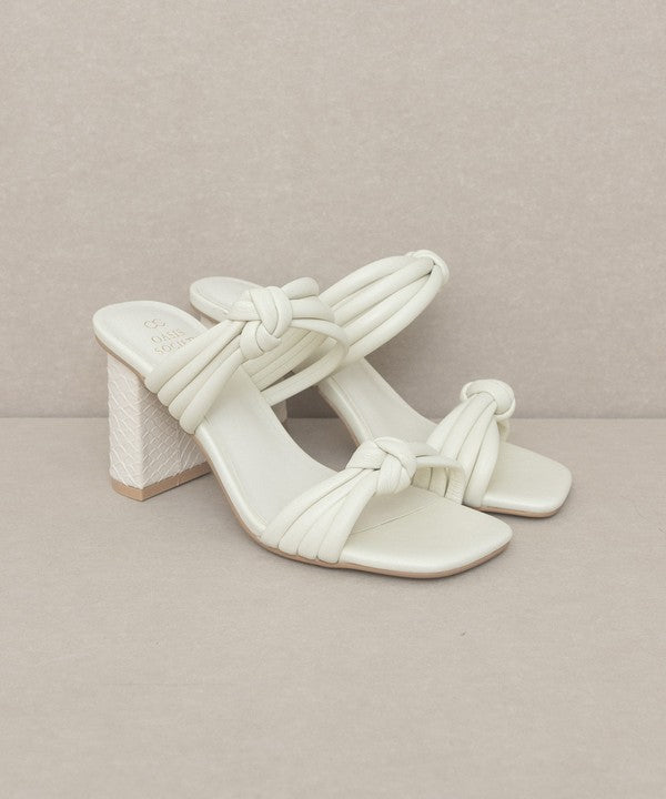 Oasis Society Raquel - Strappy Knot Heel by Oasis Society | Fleurcouture