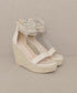 Oasis Society Rosalie - Layered Ankle Wedge BEIGE 7.5 by Oasis Society | Fleurcouture