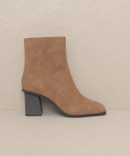 OASIS SOCIETY Vera - Square Toe Ankle Boots BROWN 6 by Oasis Society | Fleurcouture