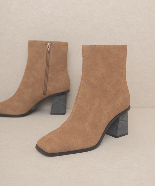 OASIS SOCIETY Vera - Square Toe Ankle Boots by Oasis Society | Fleurcouture