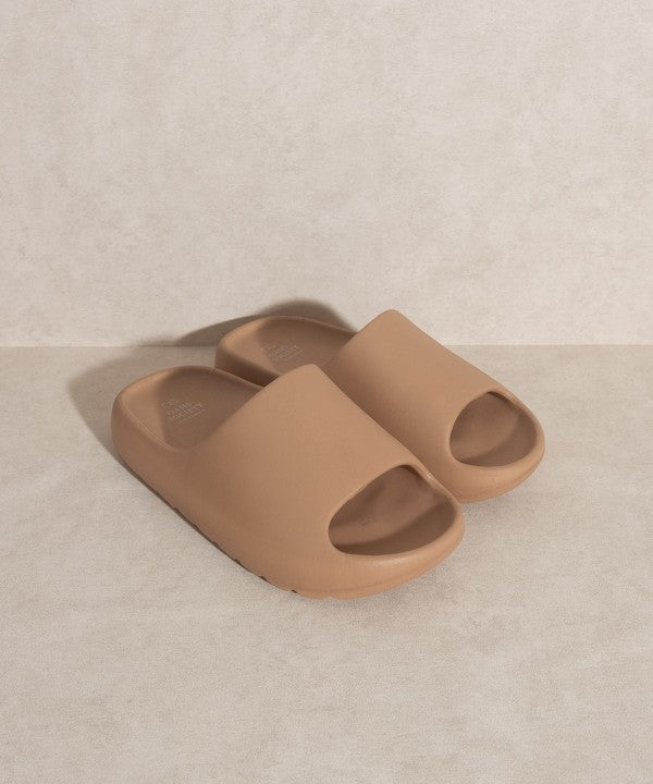 OASIS SOCIETY Wyatt - Comfort Slides NUDE 6 by Oasis Society | Fleurcouture