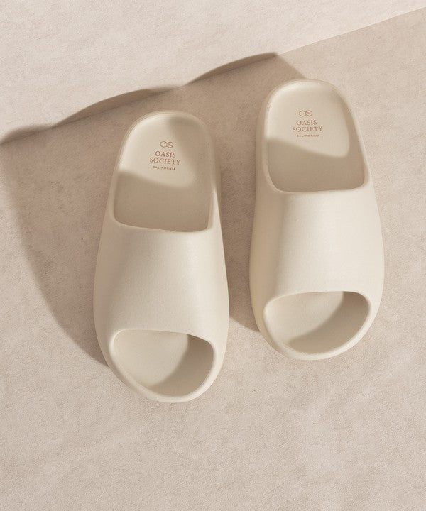 OASIS SOCIETY Wyatt - Comfort Slides NUDE by Oasis Society | Fleurcouture