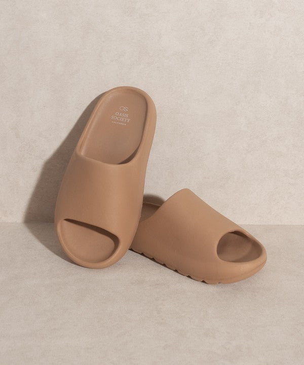 OASIS SOCIETY Wyatt - Comfort Slides NUDE by Oasis Society | Fleurcouture