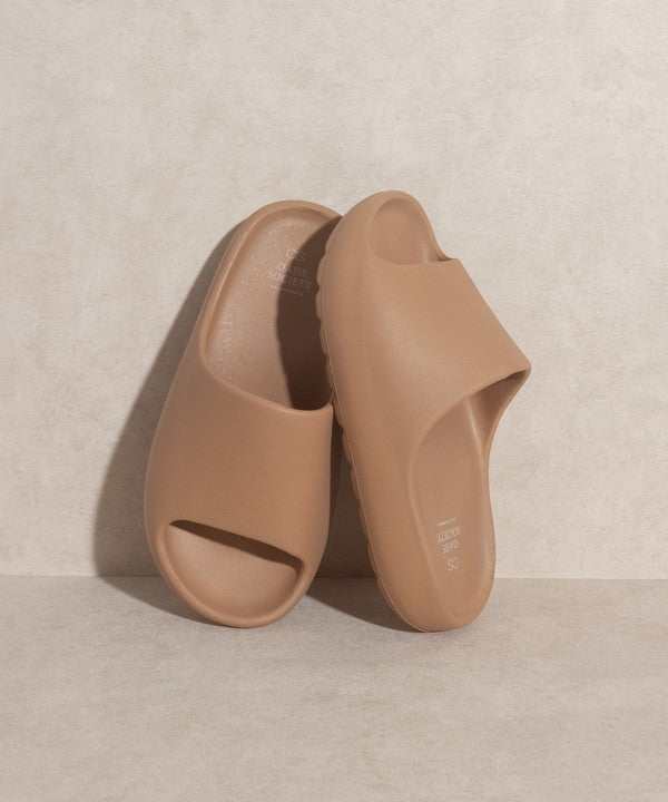 OASIS SOCIETY Wyatt - Comfort Slides NUDE by Oasis Society | Fleurcouture