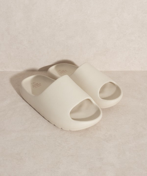 OASIS SOCIETY Wyatt - Comfort Slides NUDE by Oasis Society | Fleurcouture