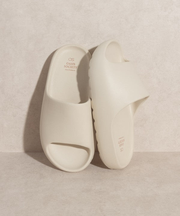 OASIS SOCIETY Wyatt - Comfort Slides NUDE by Oasis Society | Fleurcouture