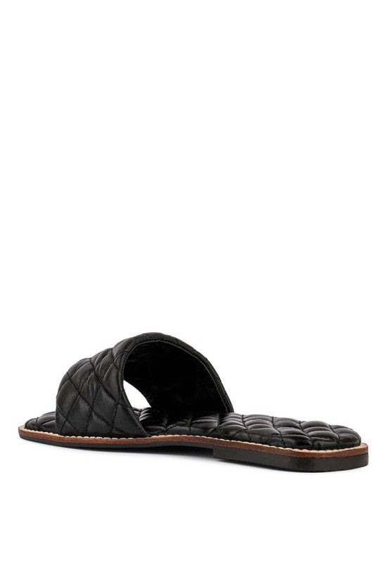 ODALTA Handcrafted Quilted Summer Flats by Rag Company | Fleurcouture