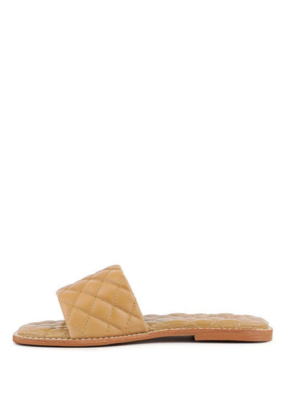 ODALTA Handcrafted Quilted Summer Flats by Rag Company | Fleurcouture