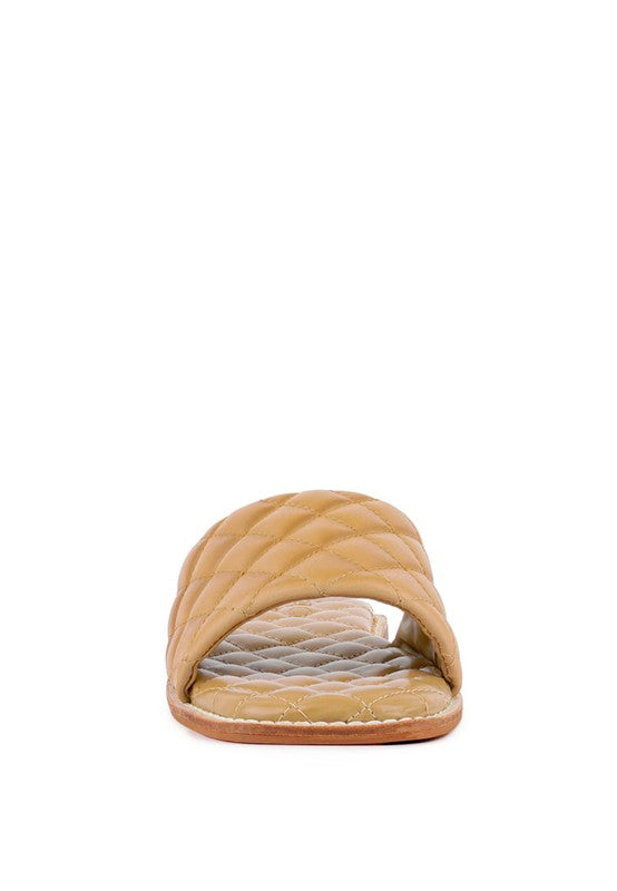 ODALTA Handcrafted Quilted Summer Flats by Rag Company | Fleurcouture