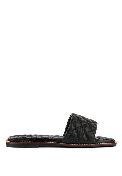 ODALTA Handcrafted Quilted Summer Flats by Rag Company | Fleurcouture