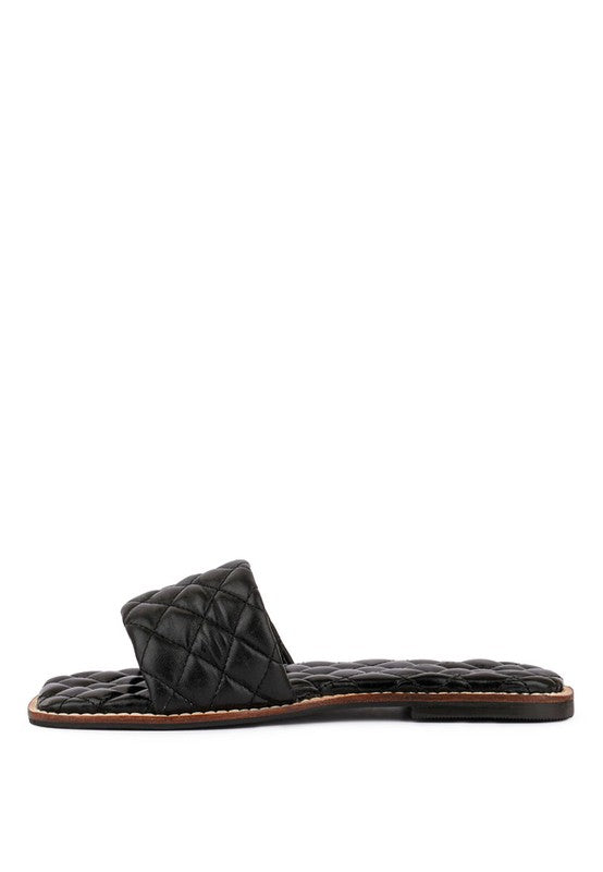 ODALTA Handcrafted Quilted Summer Flats by Rag Company | Fleurcouture