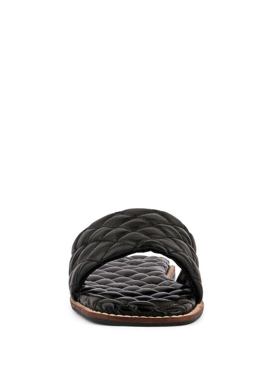 ODALTA Handcrafted Quilted Summer Flats by Rag Company | Fleurcouture