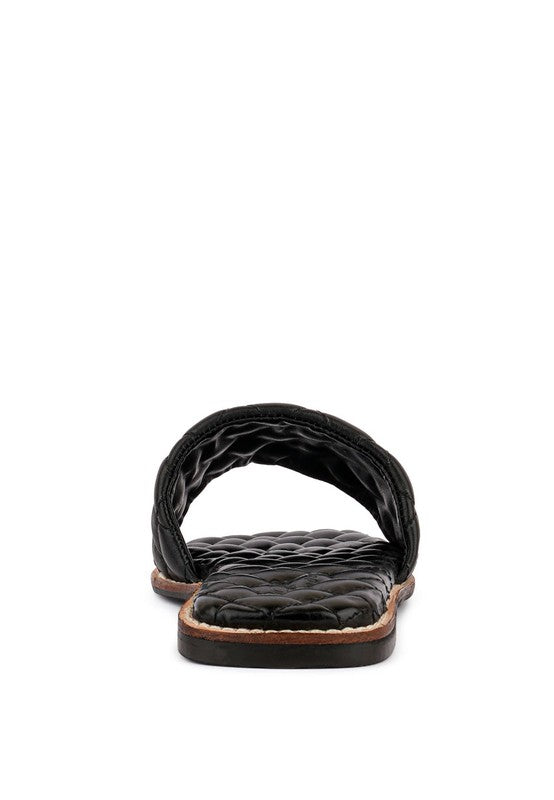 ODALTA Handcrafted Quilted Summer Flats by Rag Company | Fleurcouture